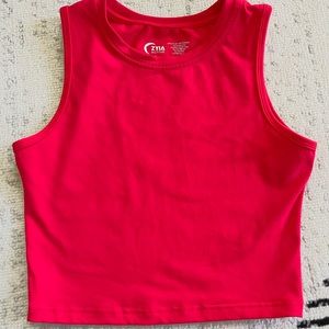 Zyia Red high neck stronger tank